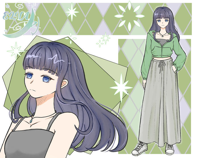 Watercolor sketch page sample